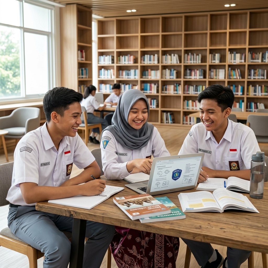 Students learning together